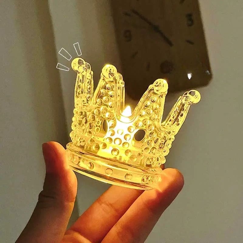 Crown Night Light, Home Decor Crown Nightlight, Decoration Ornament Wedding Romantic Candles Light Crown Night Light, Home Decor Crown Nightlight, Decoration Ornament Wedding Romantic Candles Light